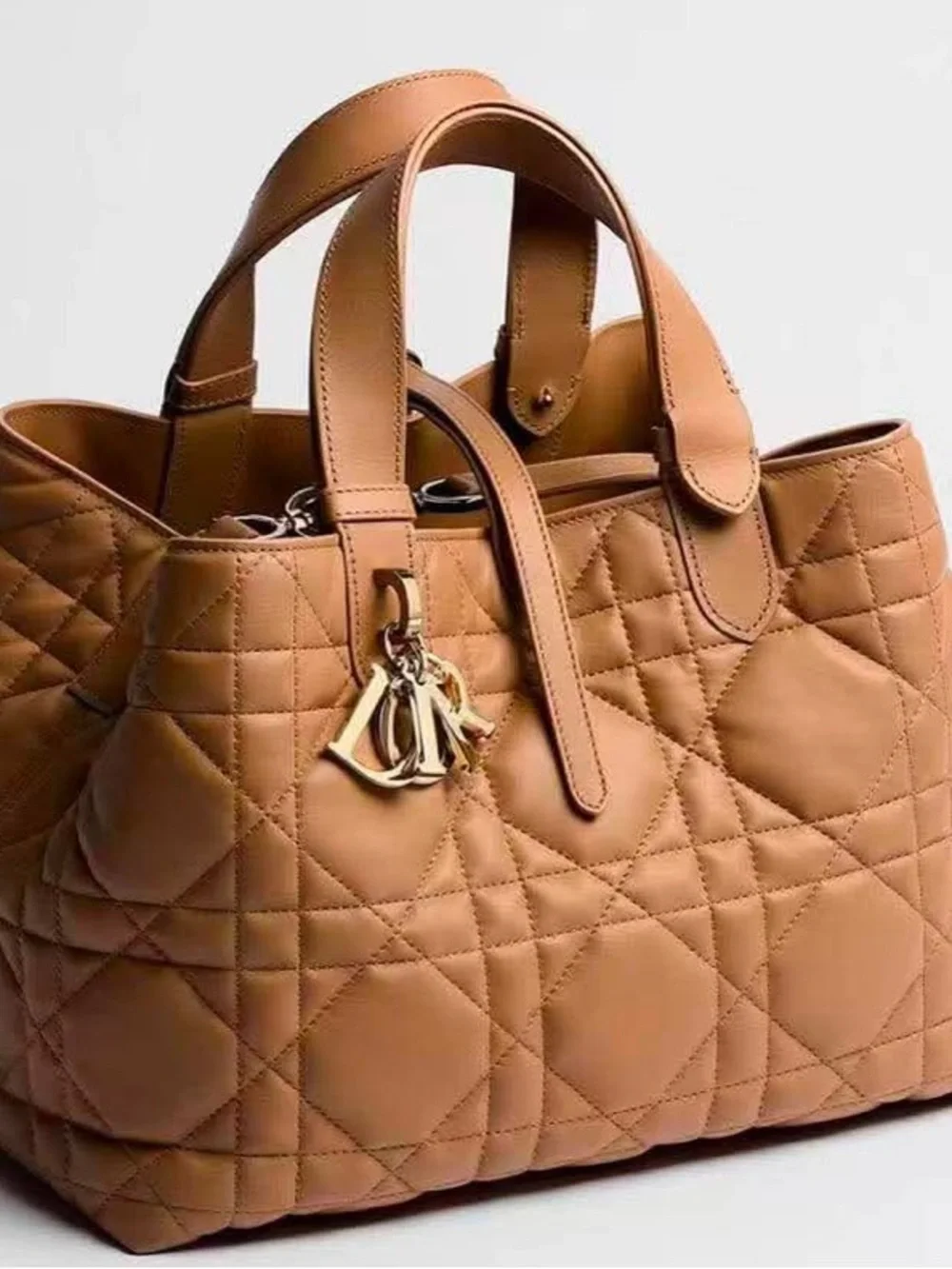 New • Designer-Inspired Quilted Leather Tote